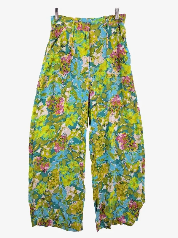 Men's Jeans with Embroidered LogosLe Salty Green Garden Paradise Pants Size M