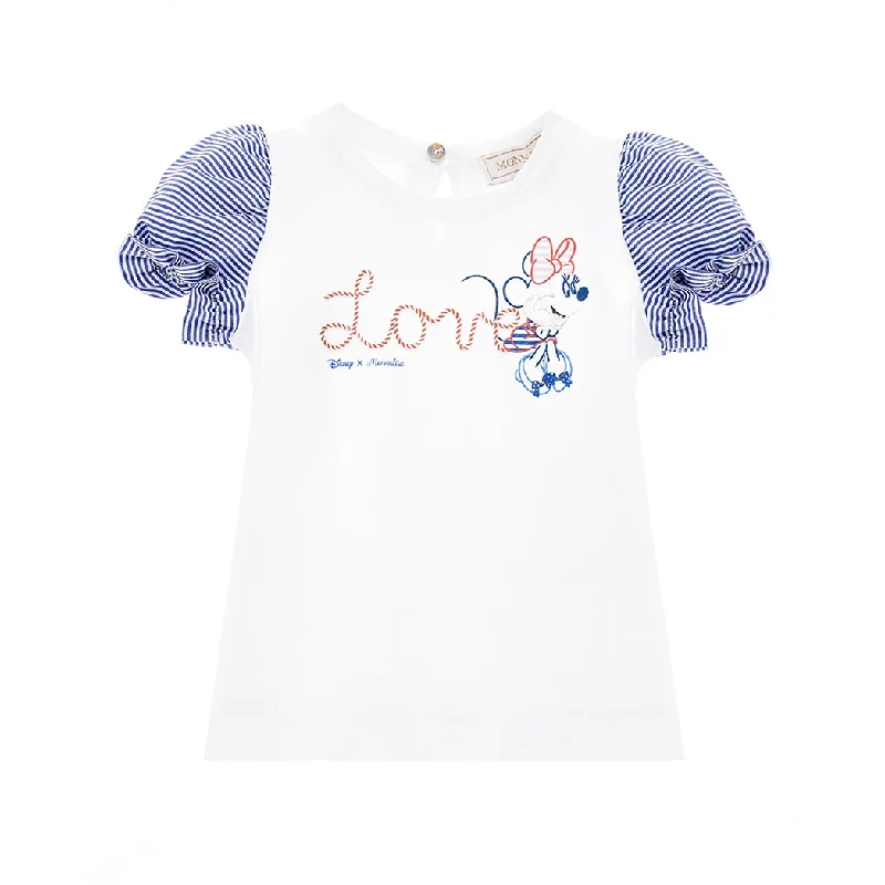 Men's Shirts with Floral PrintsWhite "LOVE" T-Shirt