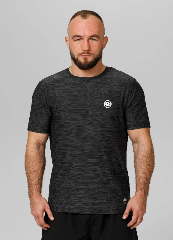 Men's Shirts with Graphic SleevesMen's T-Shirt Casual Sport Small Logo - Black Melange Men's Shirts with Graphic SleevesMen's T-Shirt Casual Sport Small Logo - Black Melange