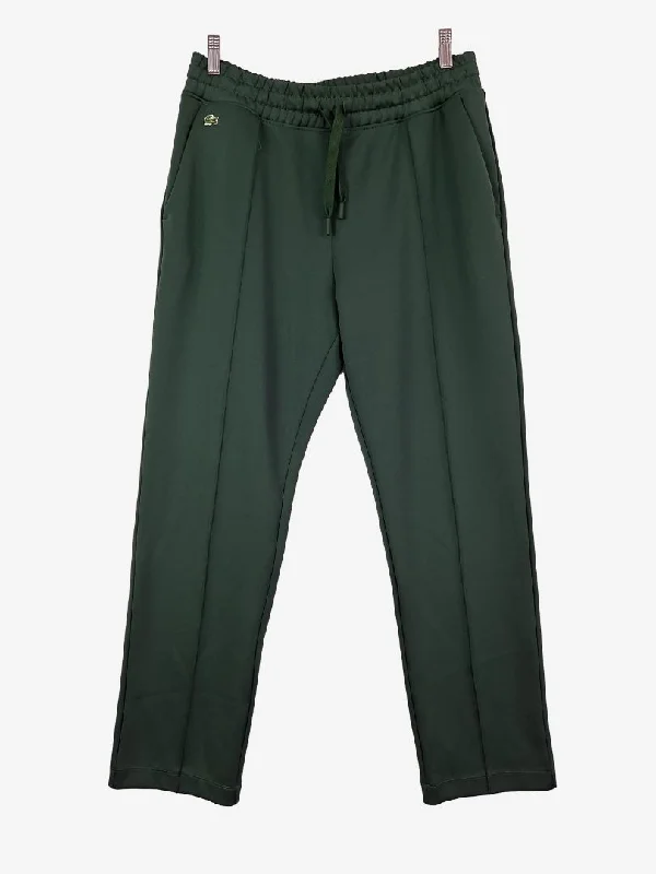 Men's Jeans with EmbroideryLacoste Forest Green Back Zip Pants Size M