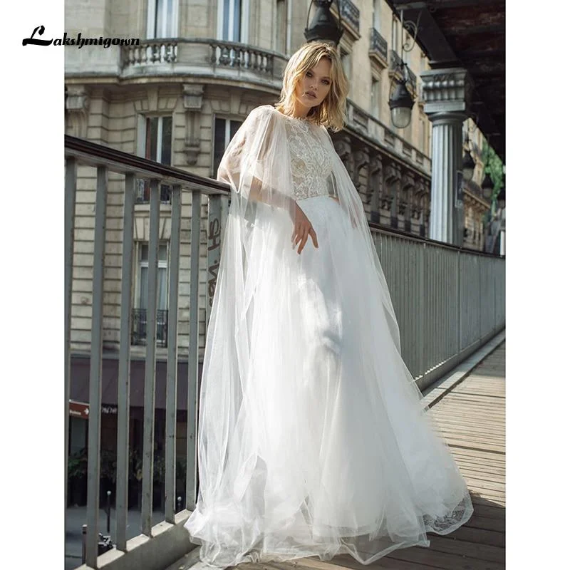 women's travel dressesRoycebridal Lace Boho Wedding Dress with Cape Boat Neck Bridal Gown women's travel dressesRoycebridal Lace Boho Wedding Dress with Cape Boat Neck Bridal Gown