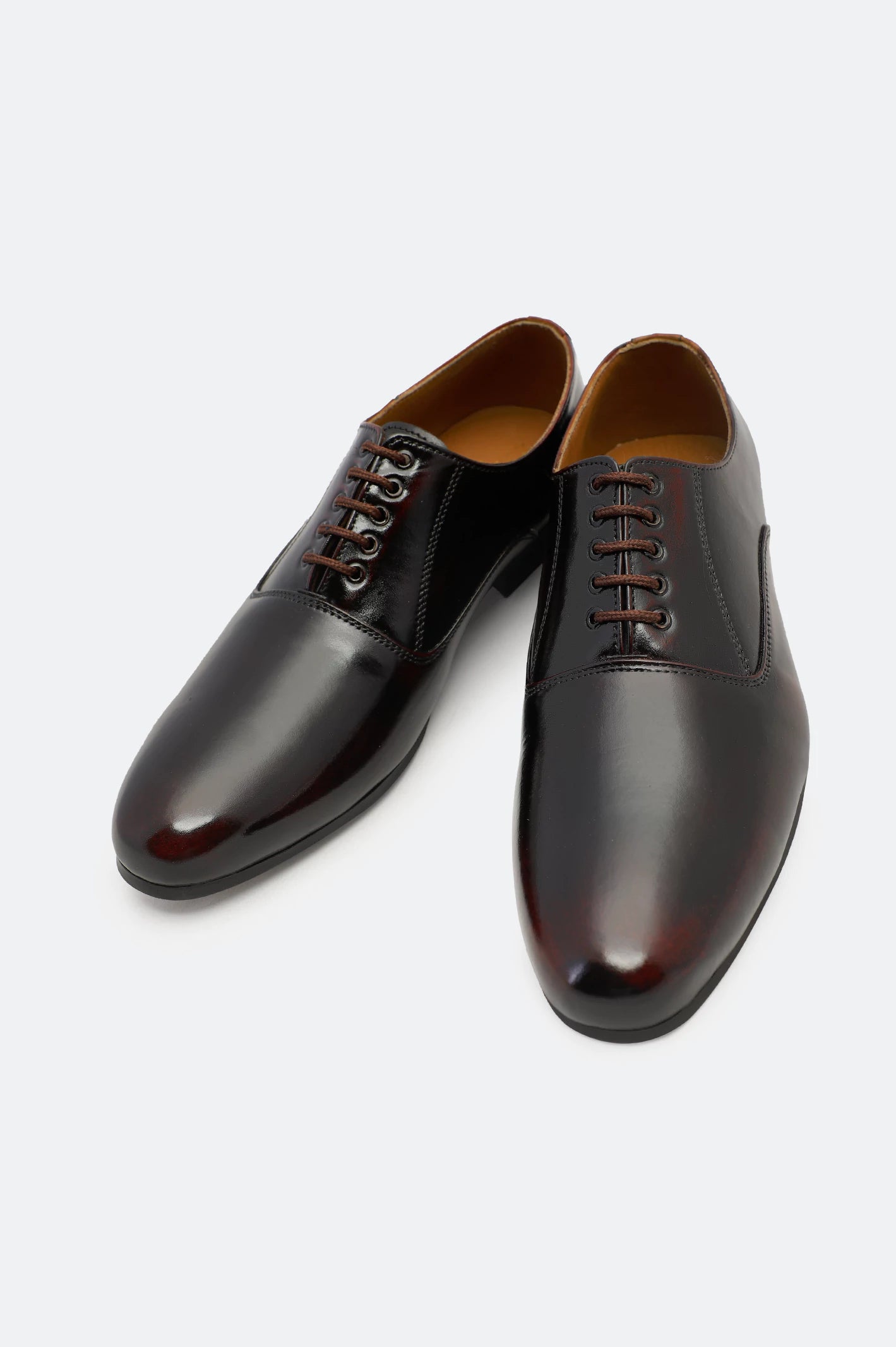 Bridesmaid DressBrown Oxford Lace Up Formal Shoes