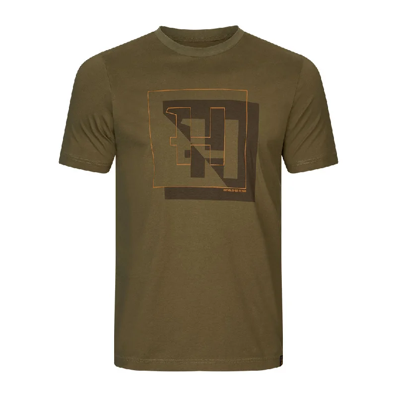 Men's Shirts with Patchwork SleevesHarkila H-logo Short Sleeve T-Shirt