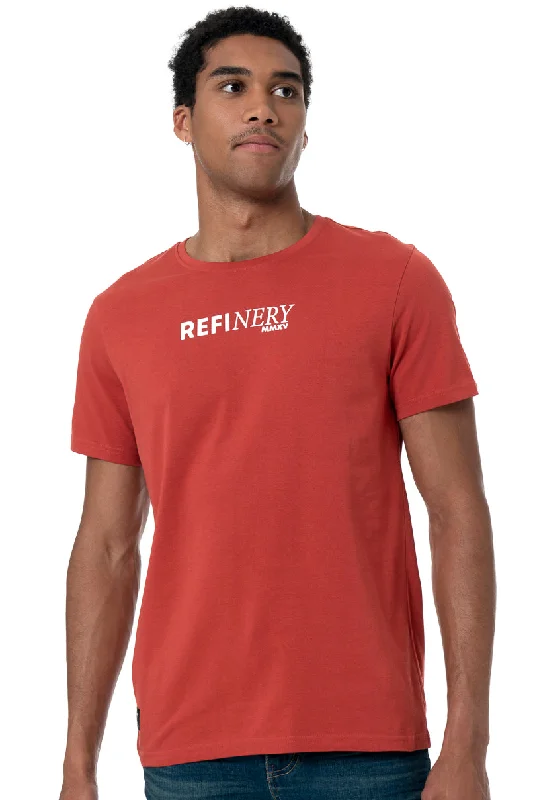 Durable Men's Work ShirtsBranded T-Shirt _ 157586 _ Red