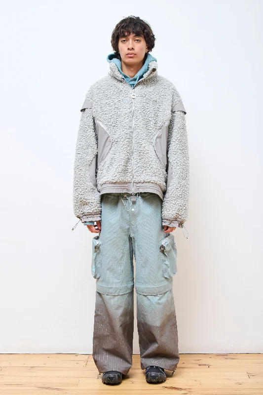 Men's Coats with Convertible CollarsCC Hybrid Shearling Jacket Stone Grey
