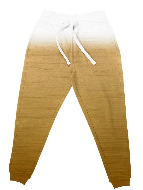 Men's Pants with Stain-Resistant TreatmentBronze Unisex Crushed Velvet Joggers
