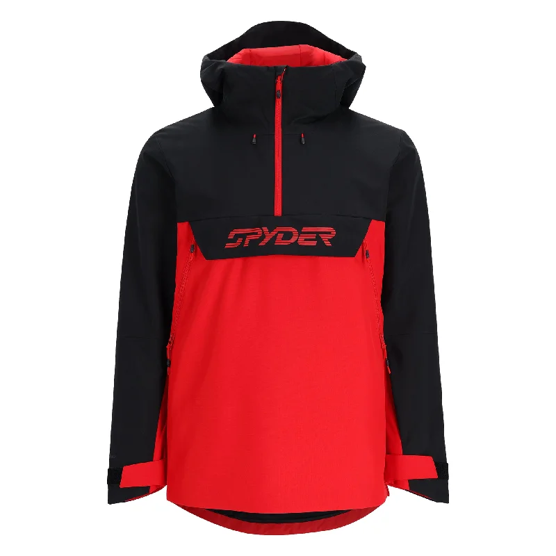 Men's Coats with Reflective StripesMens All Out Anorak - Spyder Red