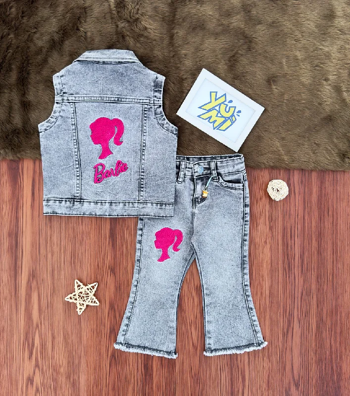 Men's Jeans for Everyday WearGirls' Barbie-Inspired Denim Outfit pair