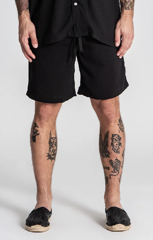 Men's Dress Pants for Special OccasionsBlack Linen Shorts