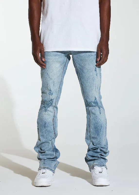 Winter Men's JeansArch Stacked Flare Denim (Light Wash)