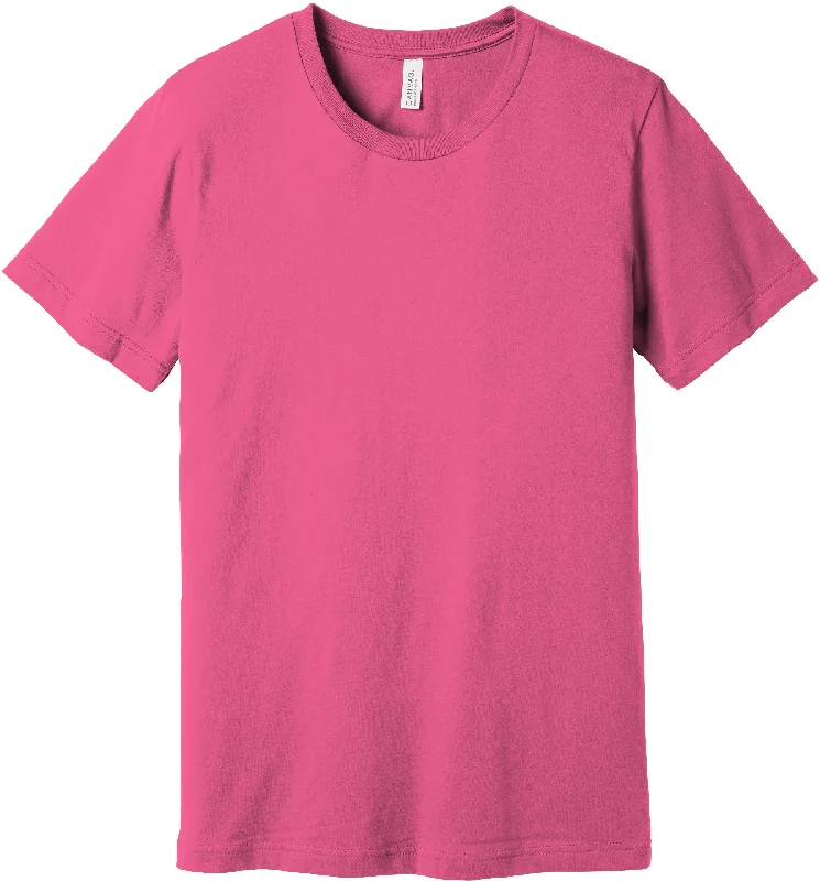 Men's Shirts with Lace-Up HemlinesBELLA+CANVAS Unisex Jersey Short Sleeve Tee - Charity Pink Men's Shirts with Lace-Up HemlinesBELLA+CANVAS Unisex Jersey Short Sleeve Tee - Charity Pink