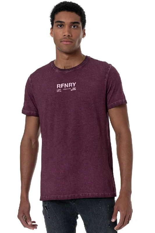 Men's Shirts with Embellished CollarsOverdyed T-Shirt _ 157030 _ Wine