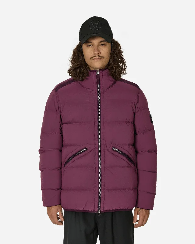 Men's Coats Made in ItalySeamless Tunnel Nylon Hooded Down Jacket Dark Burgundy
