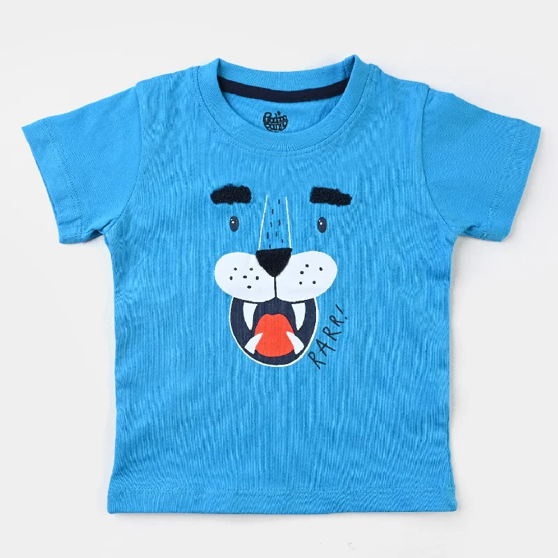 Classic Men's Button-Up ShirtsInfant Boys Cotton Terry Round Neck T-Shirt Tiger-Blue Classic Men's Button-Up ShirtsInfant Boys Cotton Terry Round Neck T-Shirt Tiger-Blue