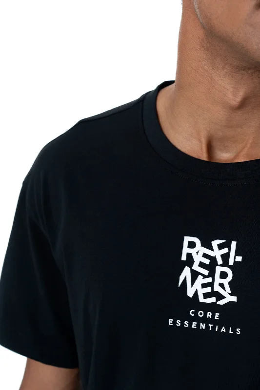 Men's Shirts with Hook-and-Loop ClosuresBranded T-Shirt _ 158097 _ Black