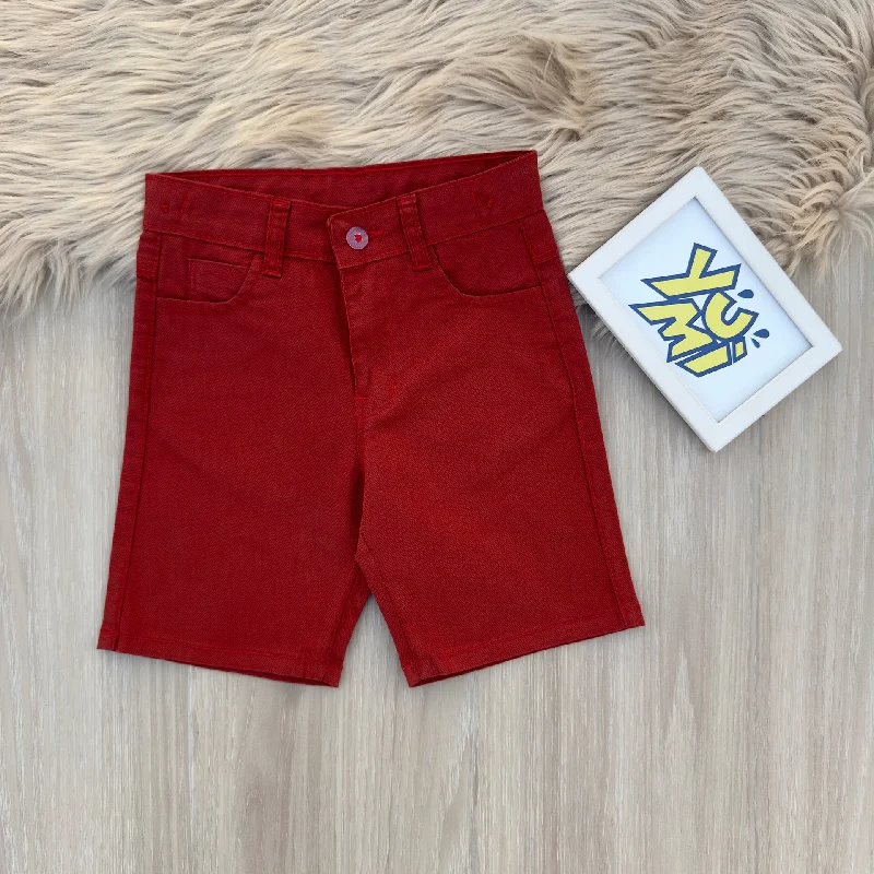 Designer Skinny Men's JeansAdorable Kids Maroon Dot Printed Cotton Shorts