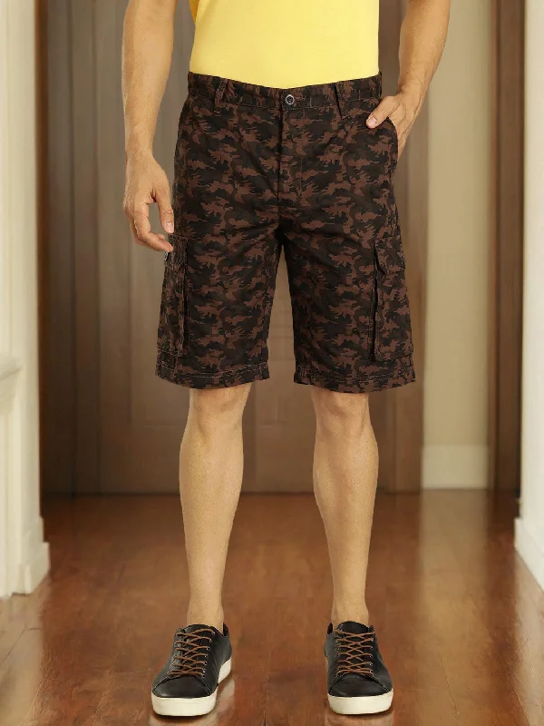 Men's Patterned Pants with Geometric DesignsMen Printed Cotton Shorts