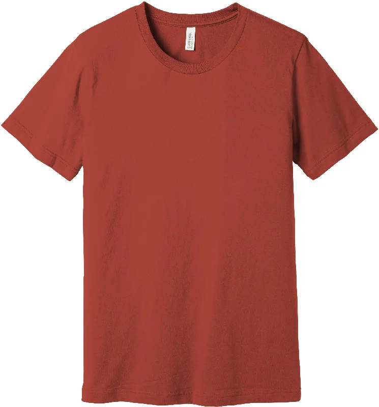 Men's Shirts with Button-Down CollarsBELLA+CANVAS Unisex Jersey Short Sleeve Tee - Rust Men's Shirts with Button-Down CollarsBELLA+CANVAS Unisex Jersey Short Sleeve Tee - Rust