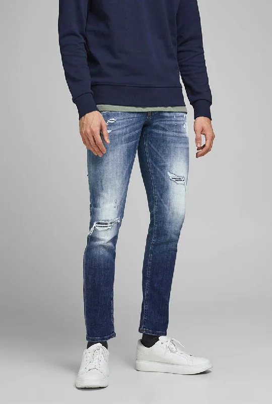 Men's Pants with Back PocketsJACK AND JONES FOX 740 JEANS