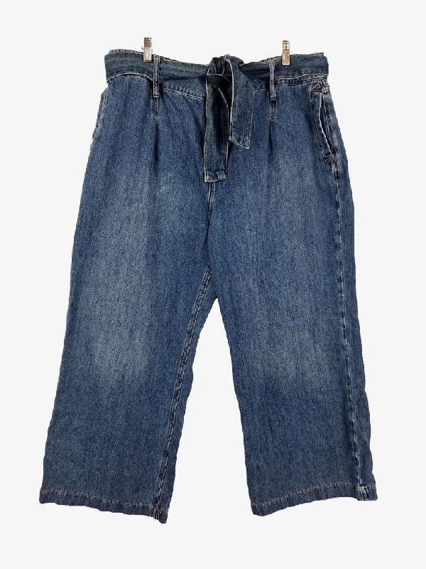 Jeans for Men with Skinny LegsBoden Wide Leg Tie Waist Jeans Size 22