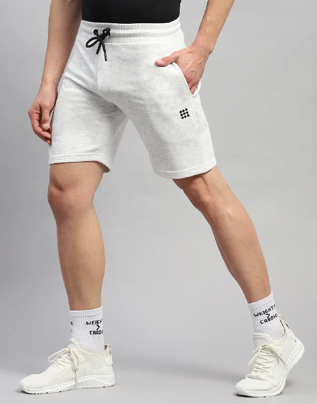 Men Grey Solid Regular Fit Short