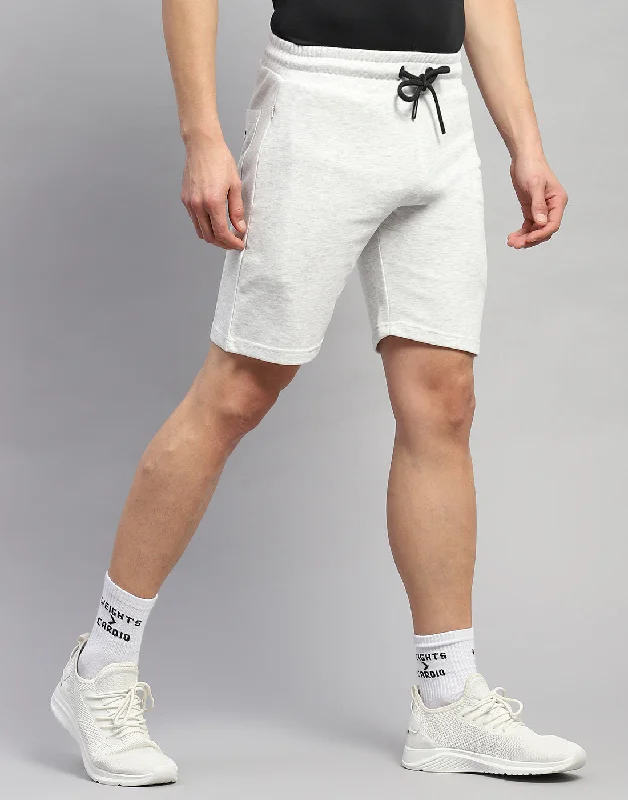 Men Grey Solid Regular Fit Short