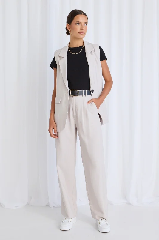 Tension Stone Soft Touch Pleat Front Relaxed Pant