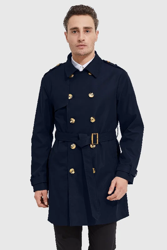 Long Double Breasted Trench Coat