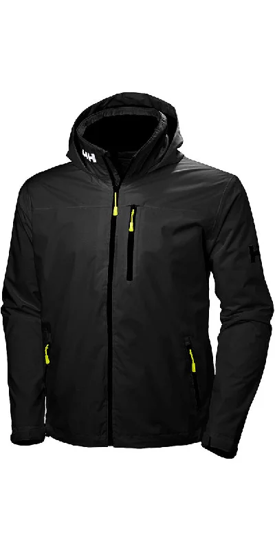 Men's Coats with Tactical FeaturesHelly Hansen Crew Hooded Midlayer Jacket Black