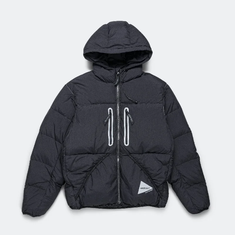 Men's Coats with Velcro ClosuresDown Jacket x and wander - Black