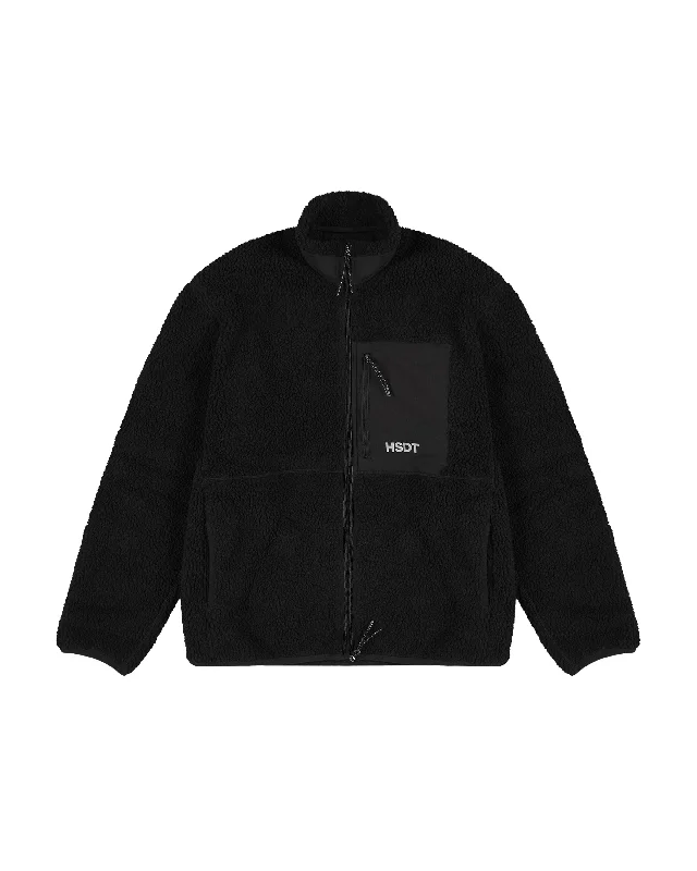 Men's Coats with Multi-Pocket DesignHSDT SHERPA JACKET - BLACK