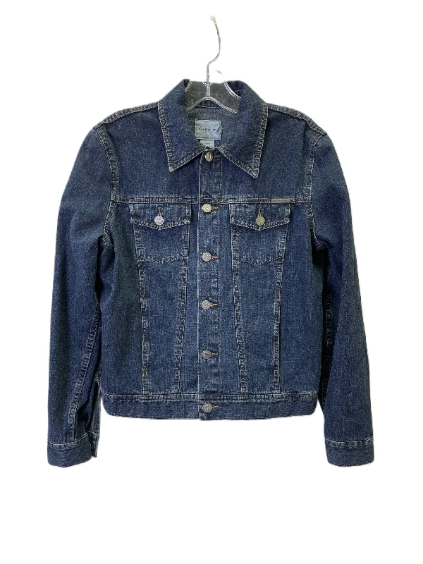 Durable Men's Car CoatsJacket Denim By Calvin Klein In Blue, Size: S
