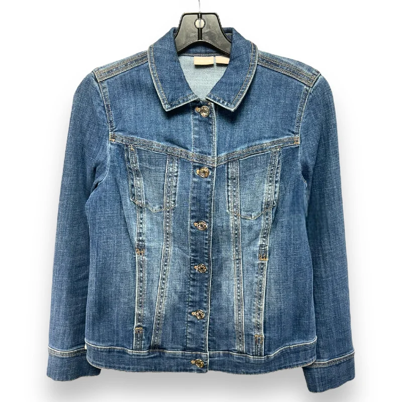 Men's Coats for Outdoor ActivitiesJacket Denim By Chicos In Denim Blue, Size: 2