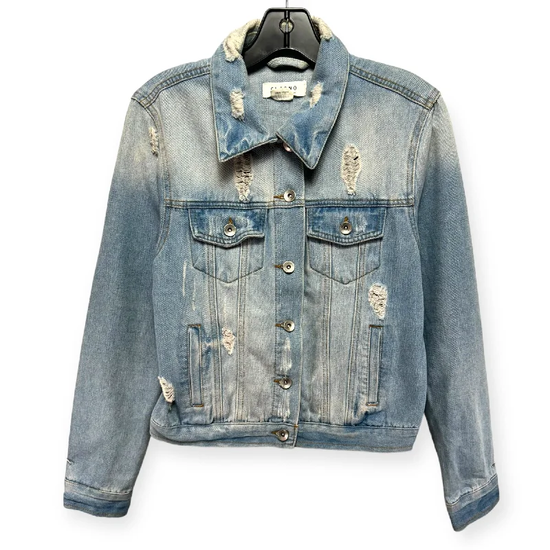 Men's Coats for Winter CampingJacket Denim By Ci Sono In Blue Denim, Size: M