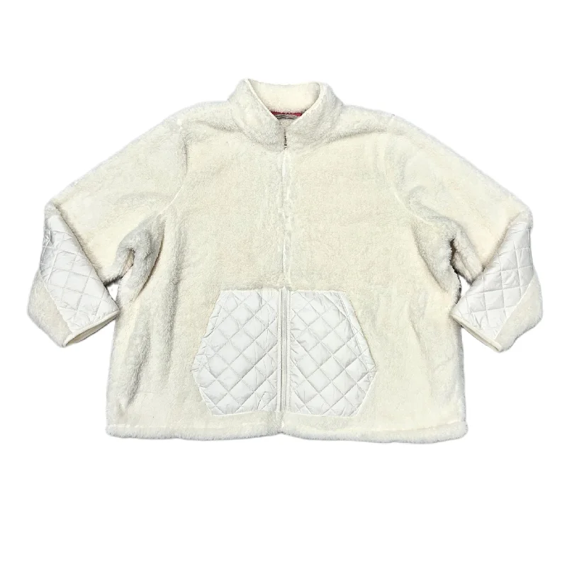 Men's Coats for LayeringJacket Faux Fur & Sherpa By Isaac Mizrahi Live Qvc In Ivory, Size: 3x Men's Coats for LayeringJacket Faux Fur & Sherpa By Isaac Mizrahi Live Qvc In Ivory, Size: 3x