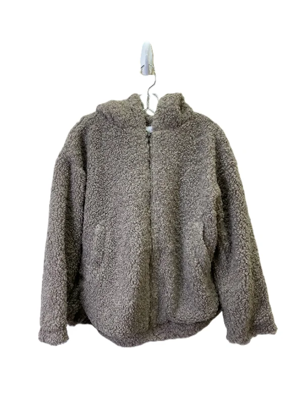 Men's Coats with Tactical FeaturesJacket Fleece By Lush In Taupe, Size: S