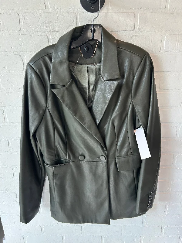 Men's Coats with ButtonsJacket Moto By Bebe In Green, Size: L