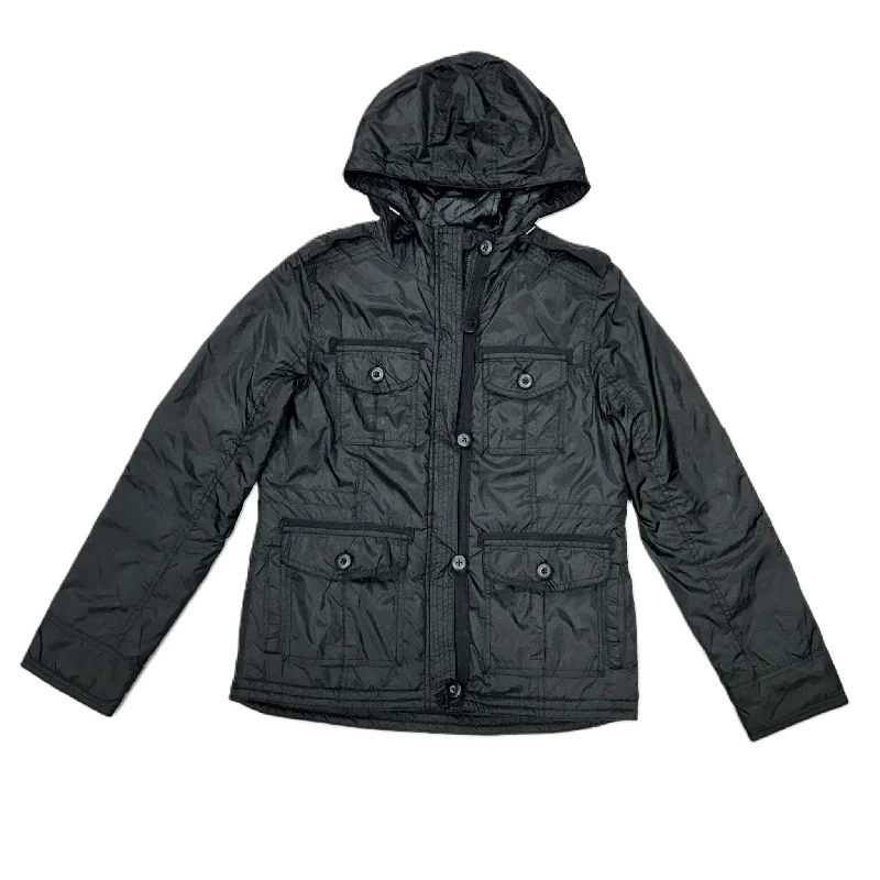 Men's Coats with HoodsJacket Puffer & Quilted By American Eagle In Black, Size: M