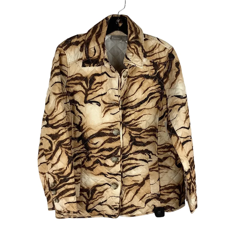 Men's Coats for Casual WearJacket Puffer & Quilted By Chicos In Animal Print, Size: 1 (8/10)