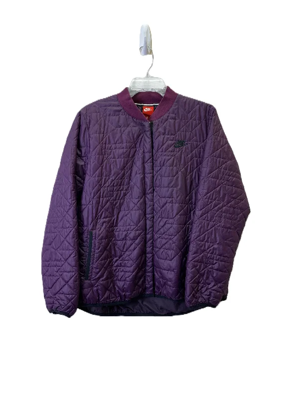 Durable Men's Car CoatsJacket Puffer & Quilted By Nike Apparel In Purple, Size: Xl