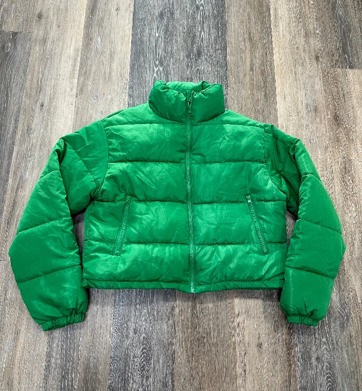 Men's Coats for WalkingJacket Puffer & Quilted By Princess Polly In Green, Size: 2