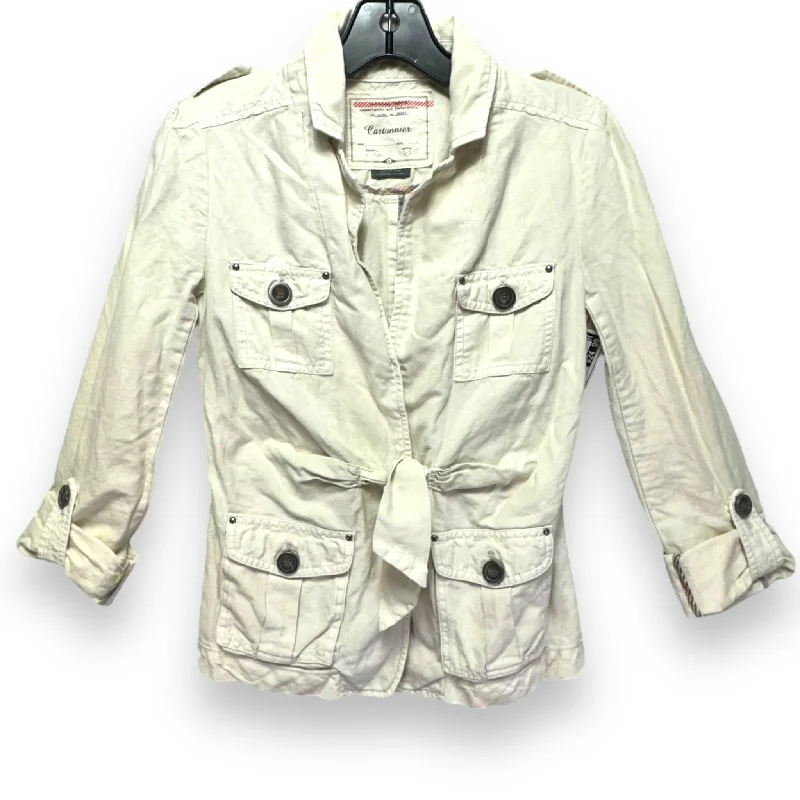 Men's Coats with Adjustable HemsJacket Utility By Cartonnier In Cream, Size: 2