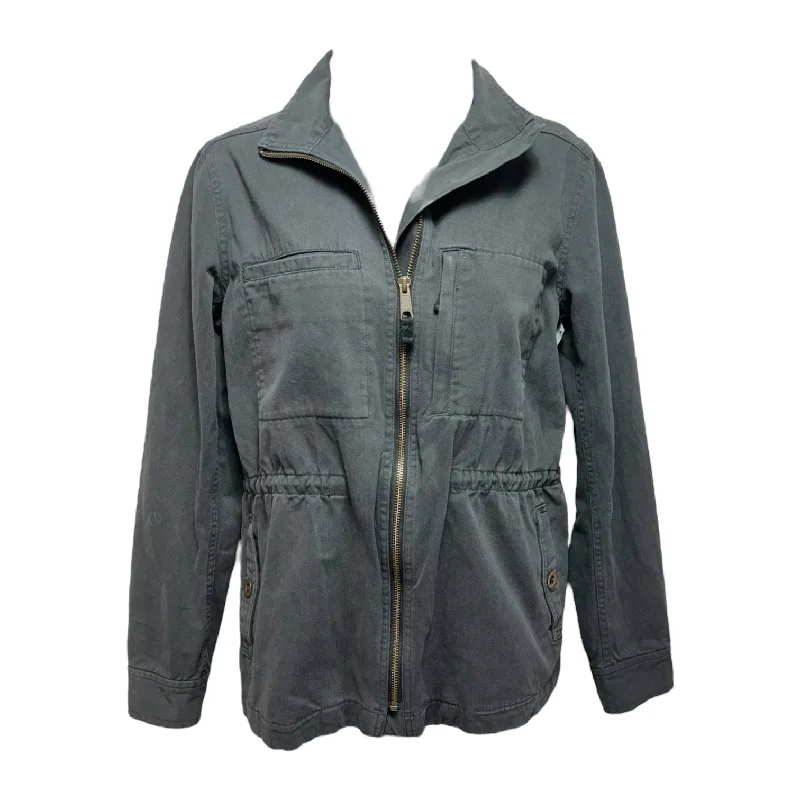 Men's Coats with Wind-Resistant FabricJacket Utility By Garnet Hill In Grey, Size: 4