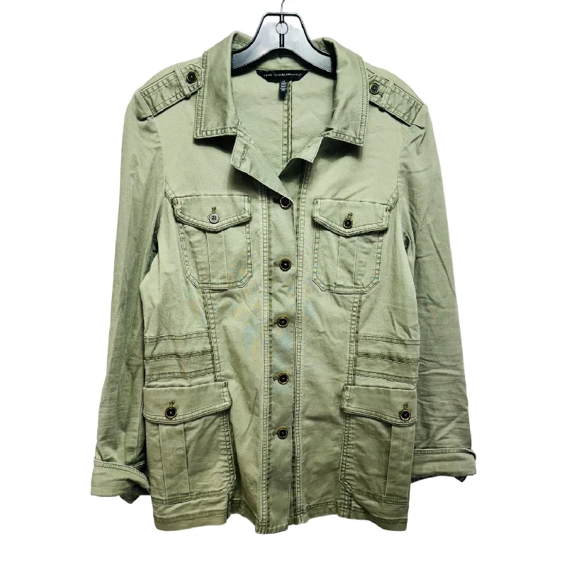 Men's Coats with Inner PocketsJacket Utility By White House Black Market In Green, Size: 14 Men's Coats with Inner PocketsJacket Utility By White House Black Market In Green, Size: 14