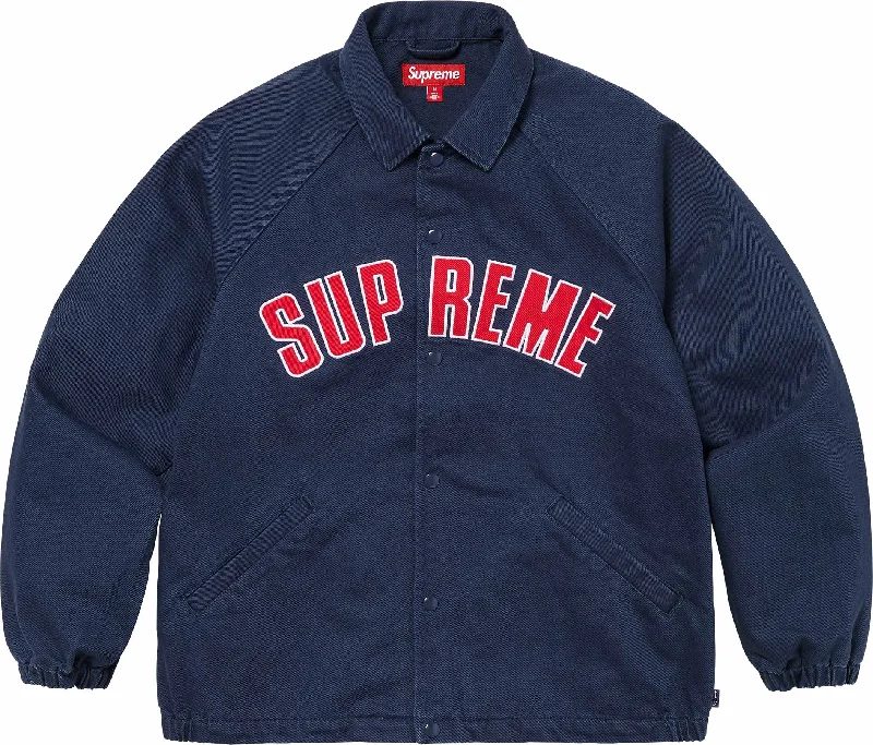 Waterproof Men's ParkasSupreme Arc Denim Coaches Jacket Navy