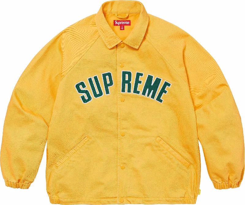 Men's Coats Made in ItalySupreme Arc Denim Coaches Jacket Yellow
