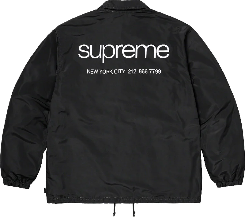 Men's Coats for All SeasonsSupreme NYC Coaches Jacket Black