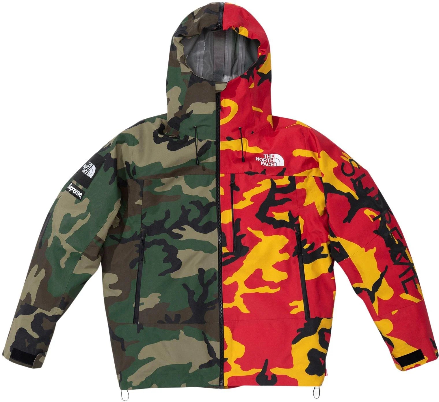 Men's Coats with Water-Repellent FabricSupreme® The North Face® Split Taped Seam Shell Jacket Camo Men's Coats with Water-Repellent FabricSupreme® The North Face® Split Taped Seam Shell Jacket Camo