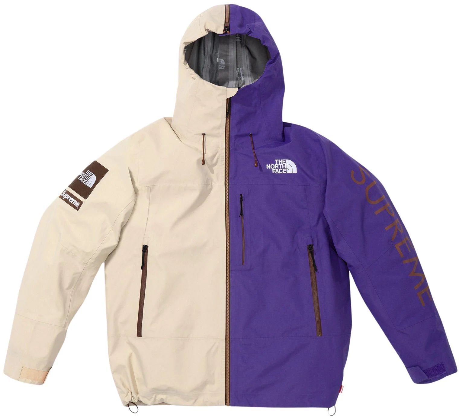 Men's Coats with Embroidered DetailsSupreme® The North Face® Split Taped Seam Shell Jacket Tan