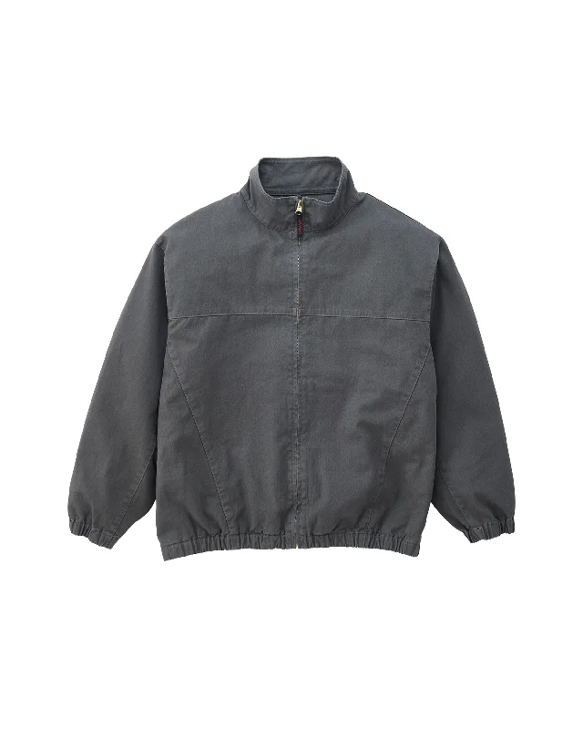 Men's Coats with Convertible CollarsTwill Around Jacket - Charcoal